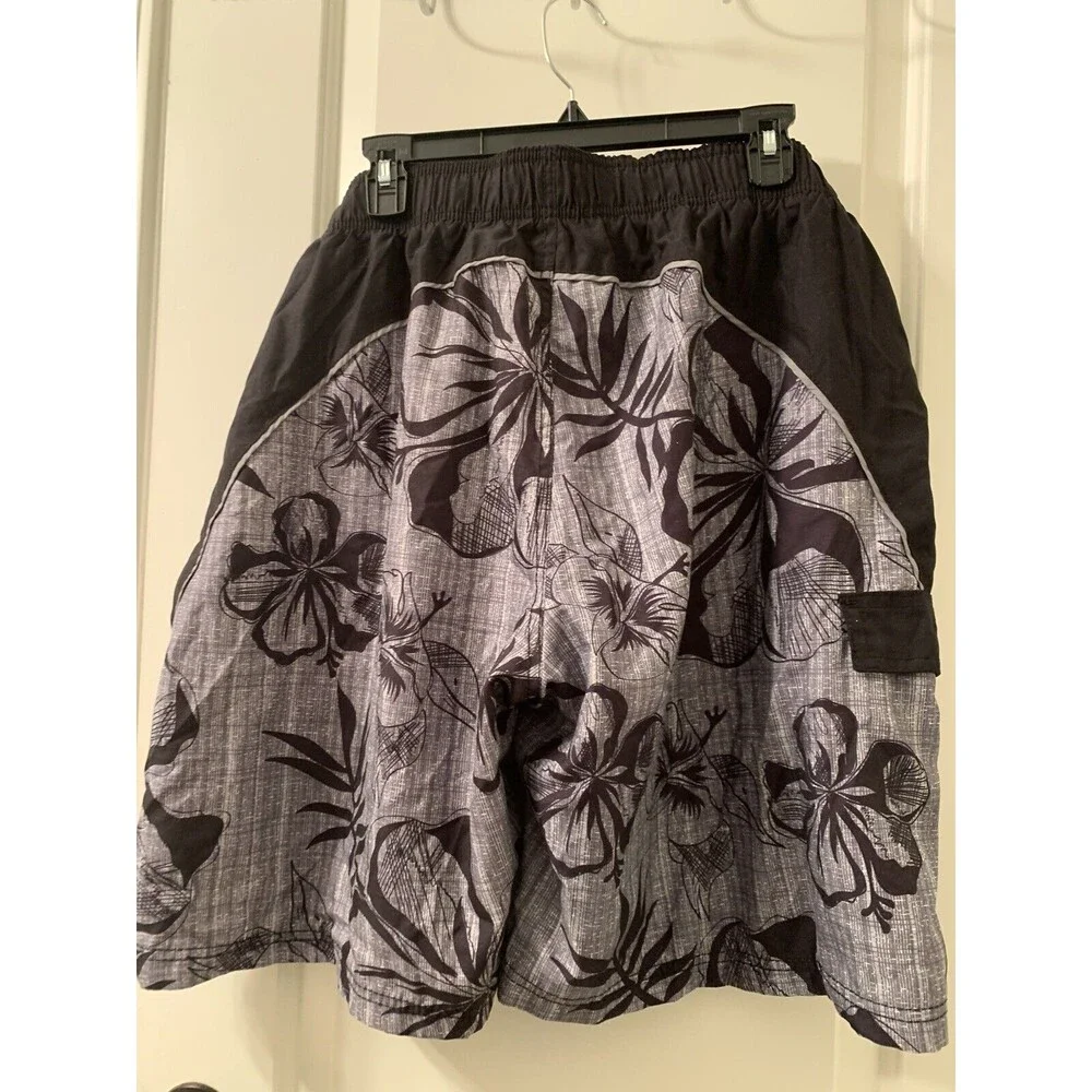 Op Ocean Pacific Men’s Floral Print Swim Board Shorts Mesh Liner Size XL (40-42)